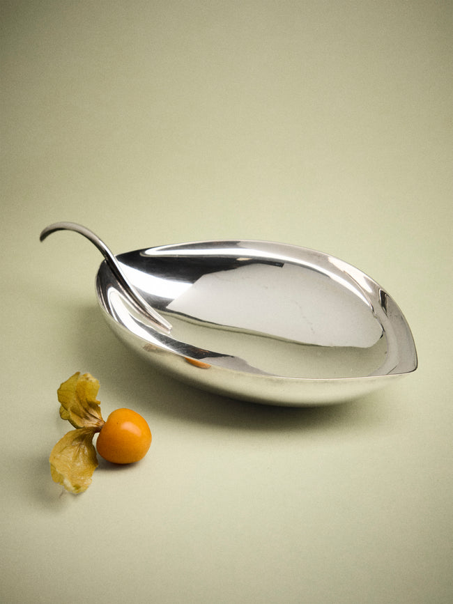 Antique and Vintage - 1960s Christofle Silver-Plated Leaf - Silver - ABASK