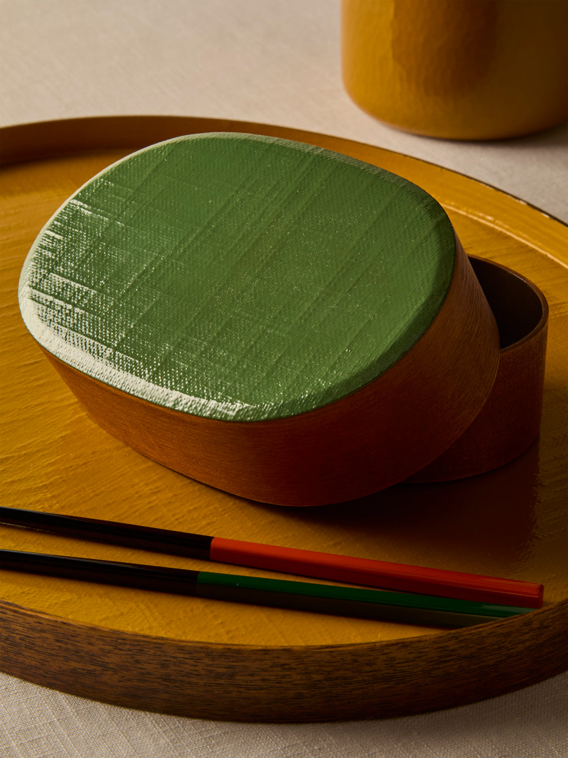 Huh Myoung Wook - Ottchil Ash Large Lidded Pot - Green - ABASK