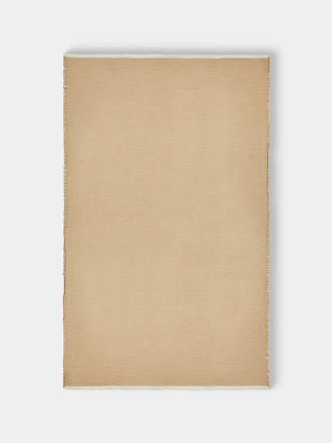 Alonpi - Verne Cashmere and Silk Throw (79in/2m) - Beige - ABASK - 