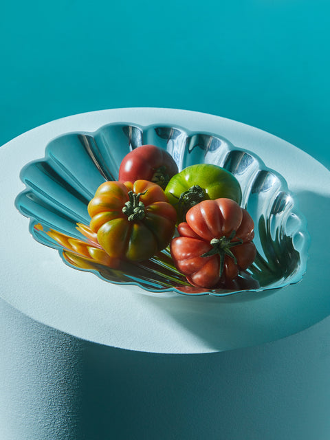 Antique and Vintage - 1940s Silver Large Shell -  - ABASK