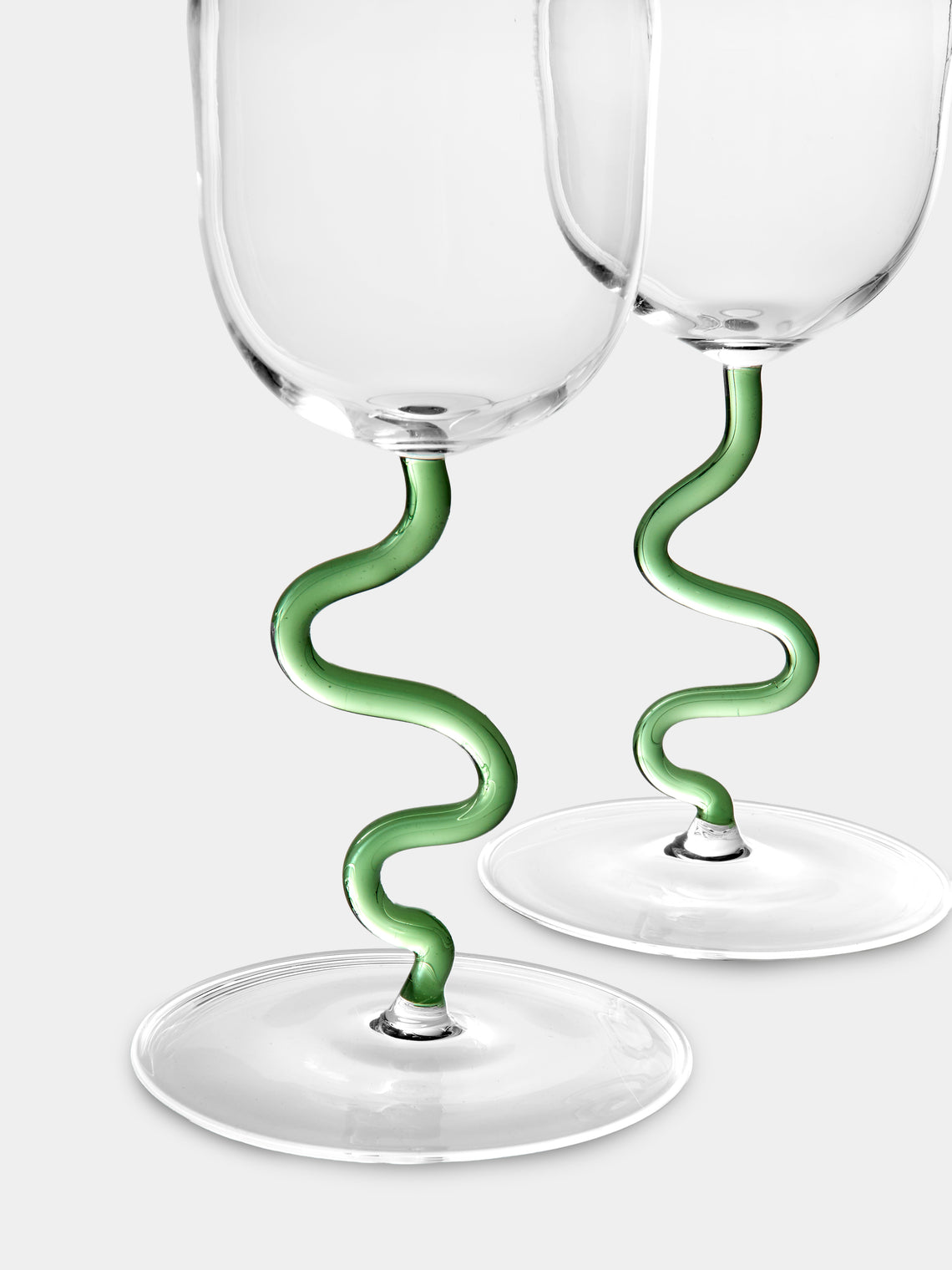 River Valadez - Hand-Blown Nick & Nora Glasses (Set of 2) - Clear - ABASK