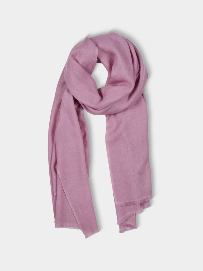 Denis Colomb - Kiri Cashmere Scarf (78.5in/2m) - Light Pink - ABASK - 