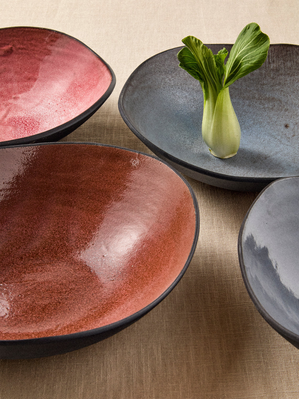 Hana Karim Studio - Hand-Built Stoneware Ramen Bowls (Set of 4) - Multiple - ABASK