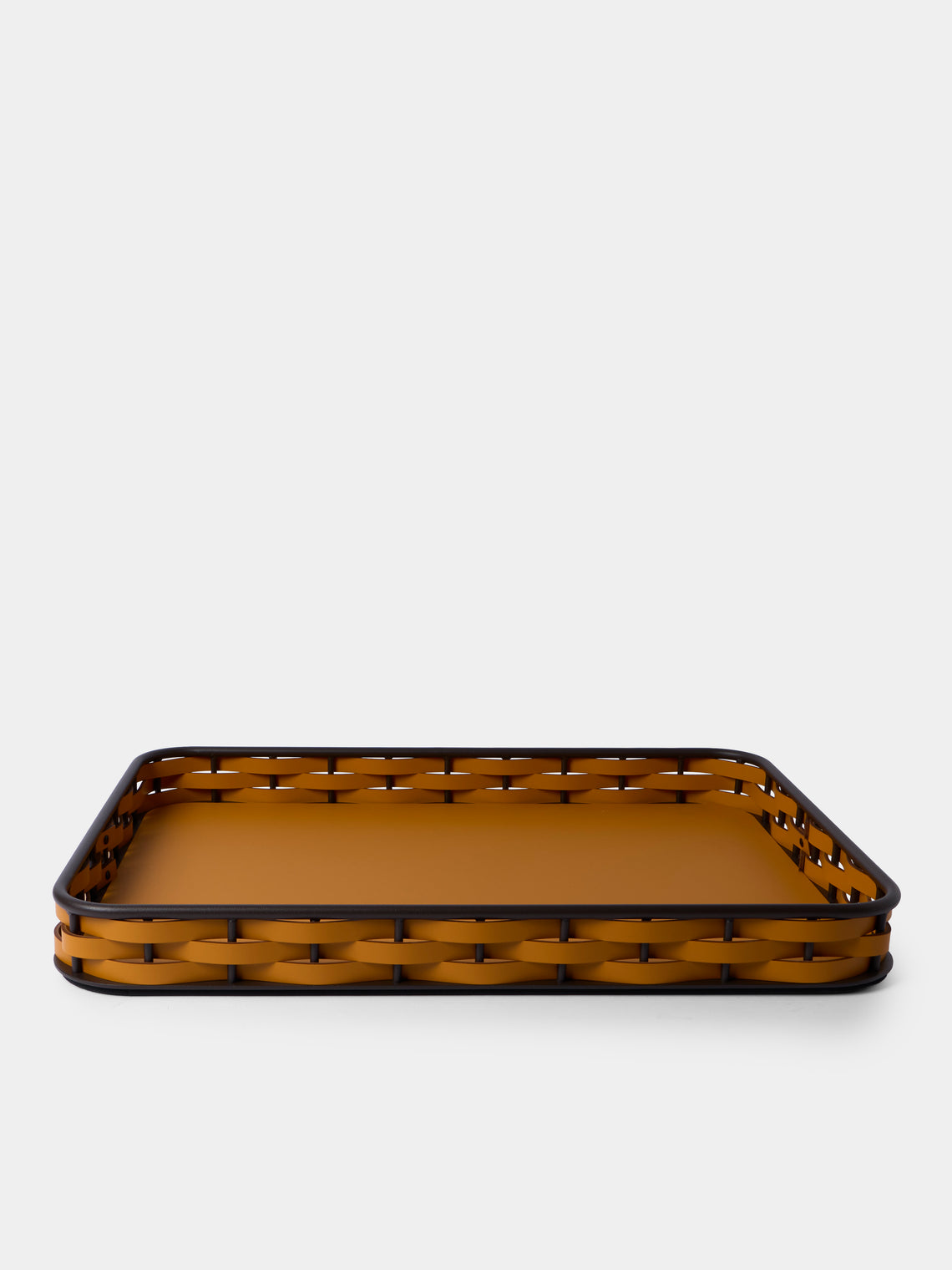 RUDI - Nassa Leather Tray (24in/60.5cm) - Tan - ABASK