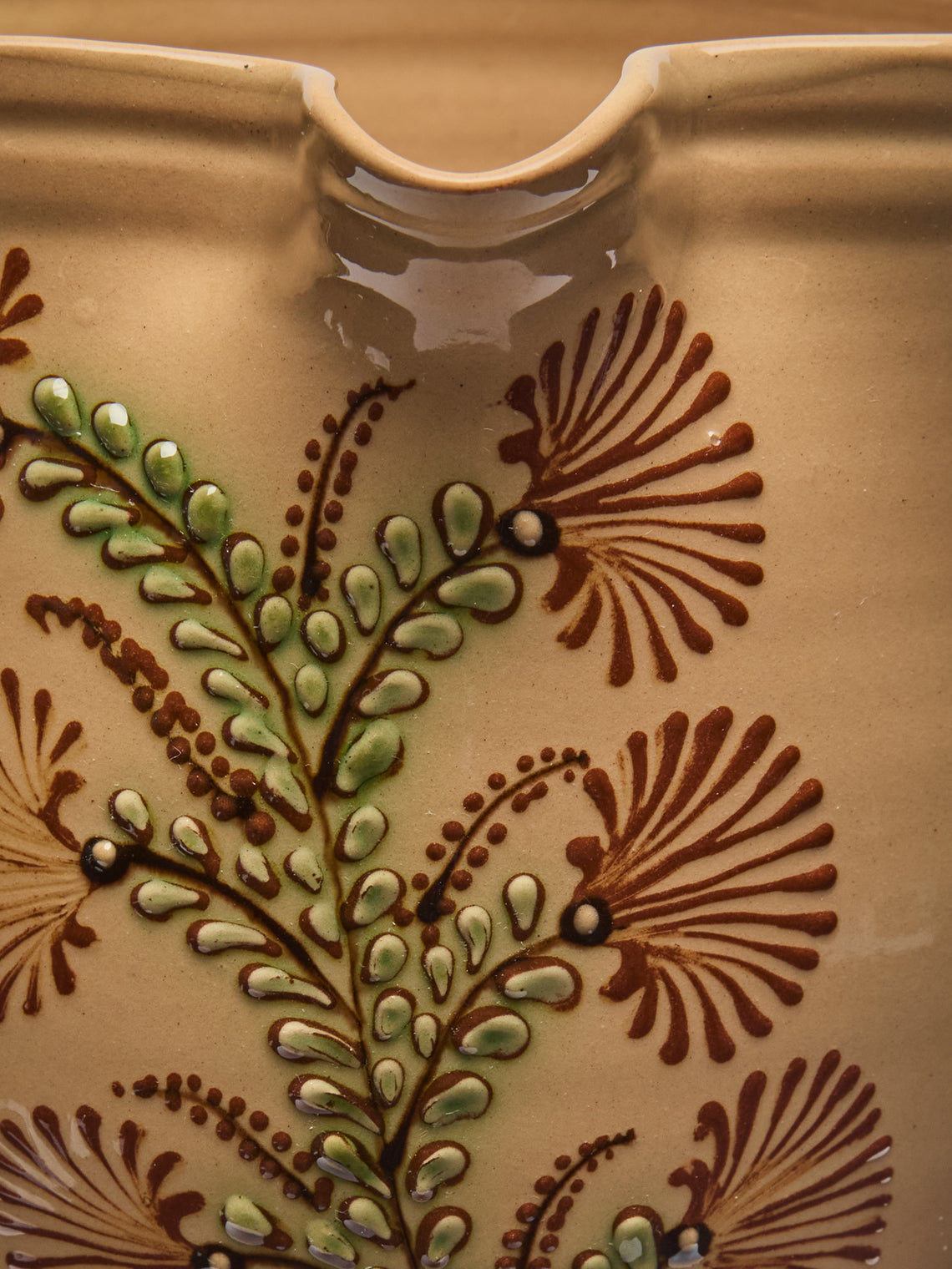 Poterie d’Évires - Flowers Hand-Painted Ceramic Jug (70.5oz/2L) - Cream - ABASK