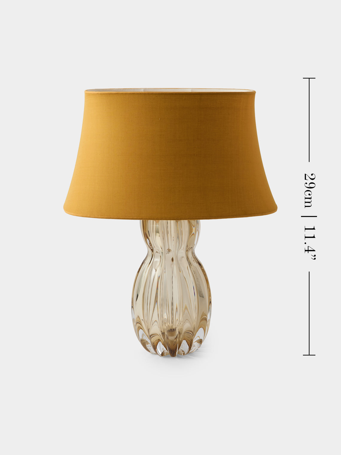 Yali Glass - Havana Hand-Blown Murano Glass Portable Table Lamp - Orange - ABASK