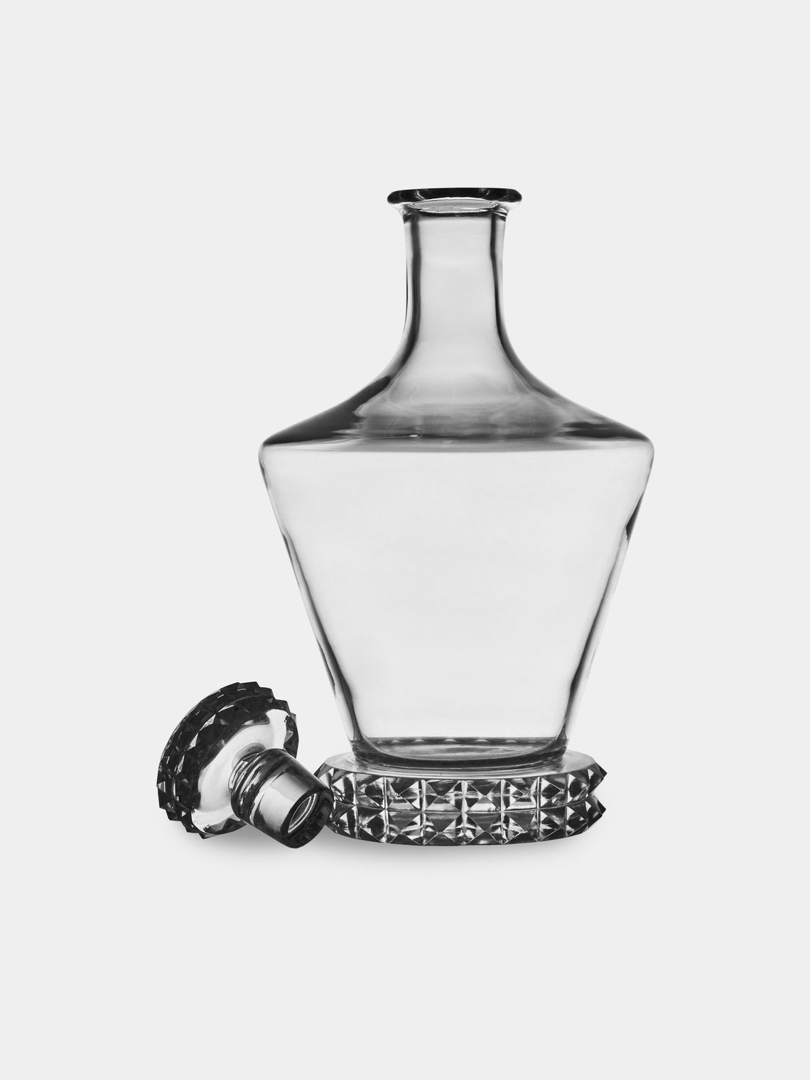 Antique and Vintage - 20th-Century Saint Louis Crystal Carafe with Coupes (Set of 11) - Clear - ABASK