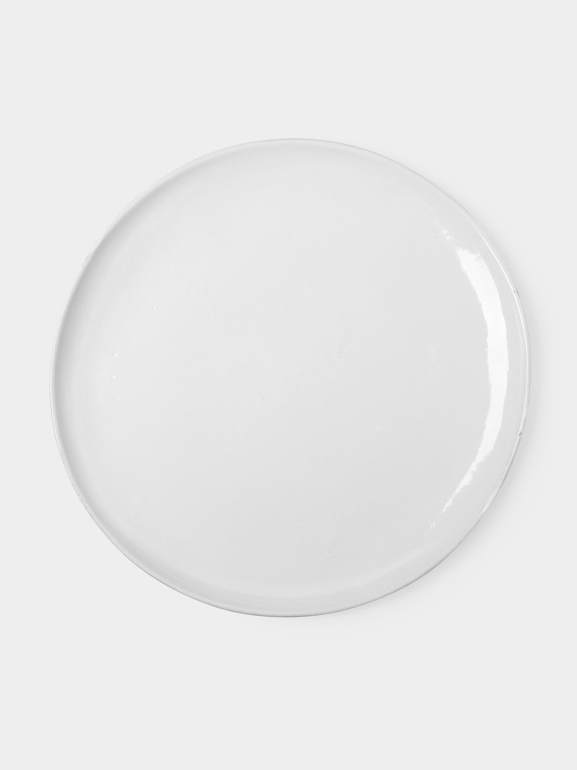 Astier de Villatte - Rien Hand-Glazed Ceramic Large Plate – 12.5in/31.5cm (Set of 2) - White - ABASK - 