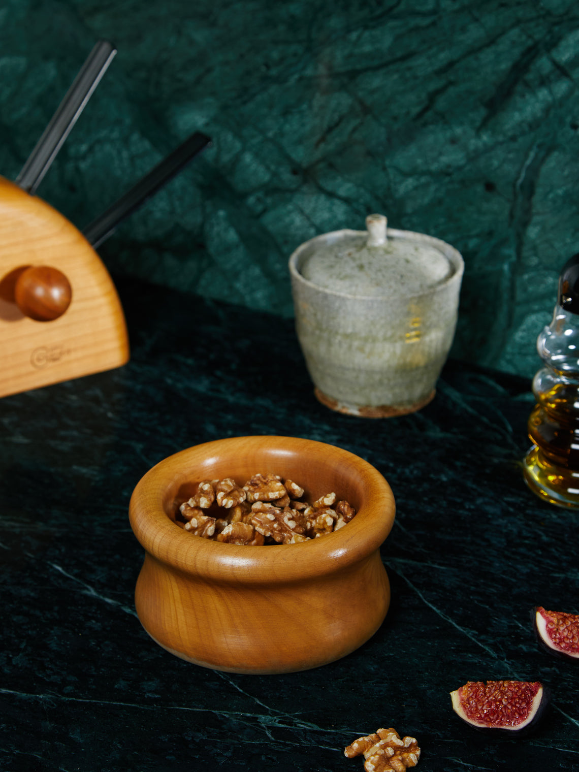 Antique and Vintage - Mid-Century Carl Auböck for Ostovics Culinar Wood Bowl -  - ABASK