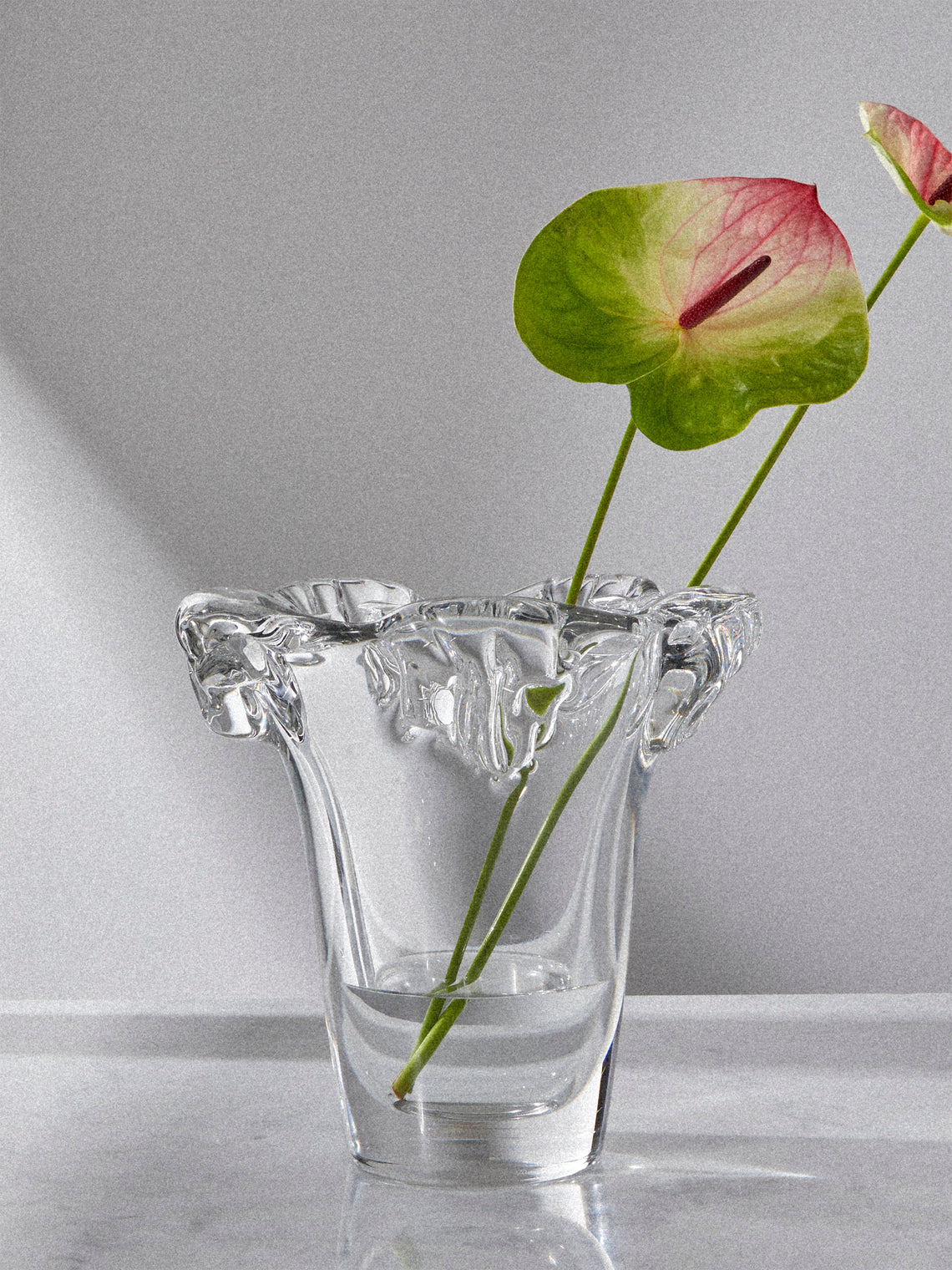Antique and Vintage - 1960s Daum Crystal Vase (11in/27.5cm) - Clear - ABASK
