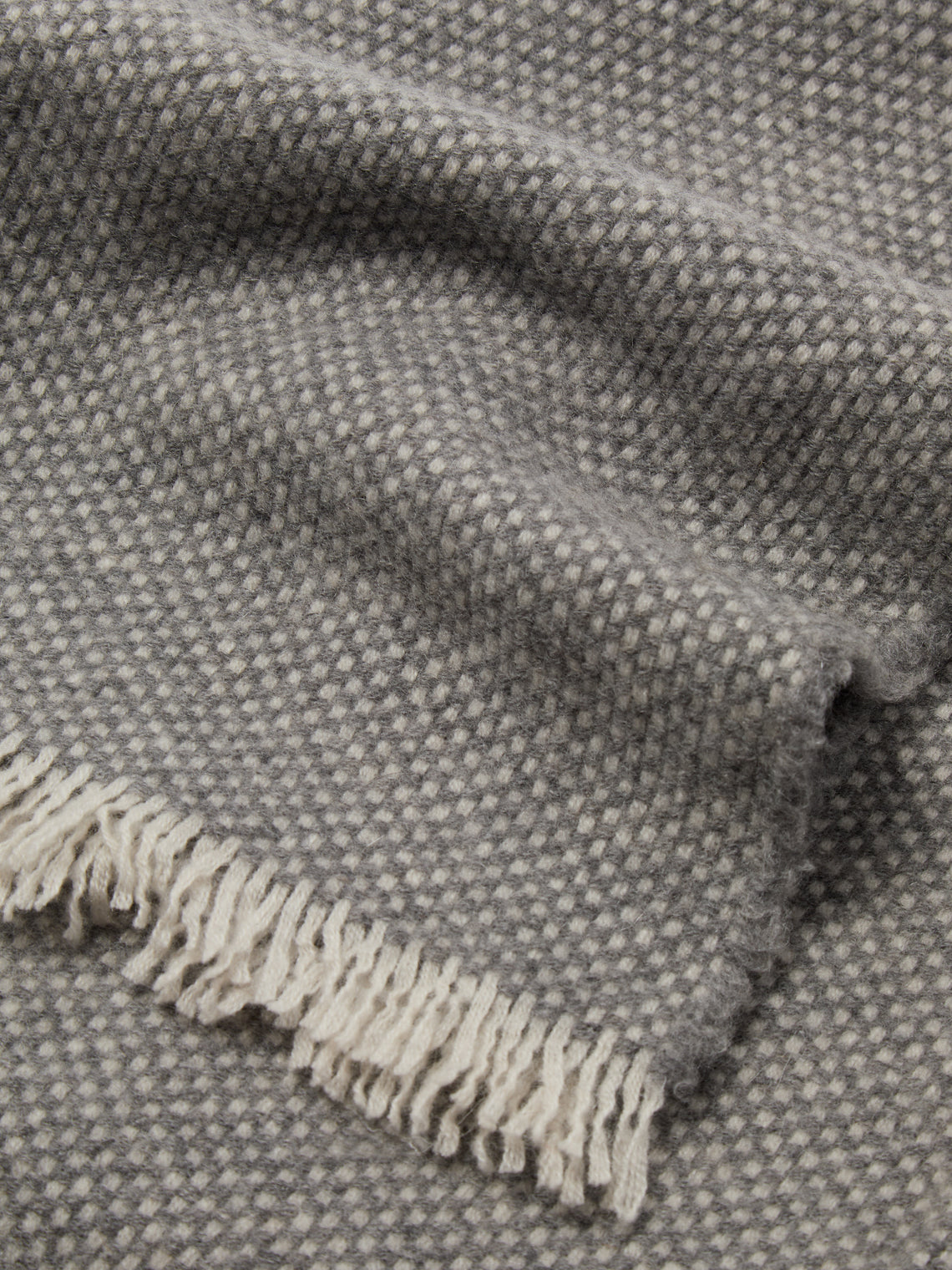 Alonpi - Natte Cashmere Throw (75in/1.9m) - Gray - ABASK