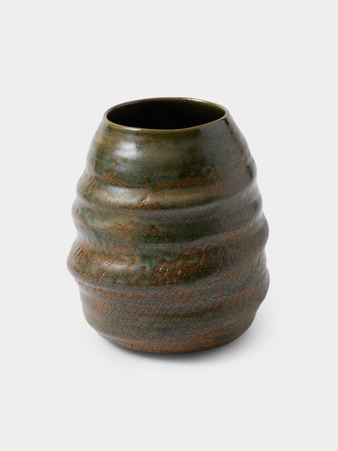 Peter Speliopoulos Projects - Hand-Thrown Stoneware Vase (8in/20.5cm) - Brown - ABASK - 