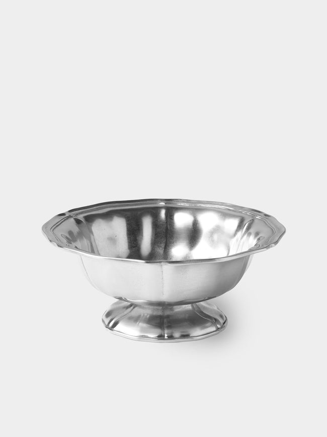 Cosi Tabellini - Acreide Pewter Footed Bowl - Silver - ABASK - 