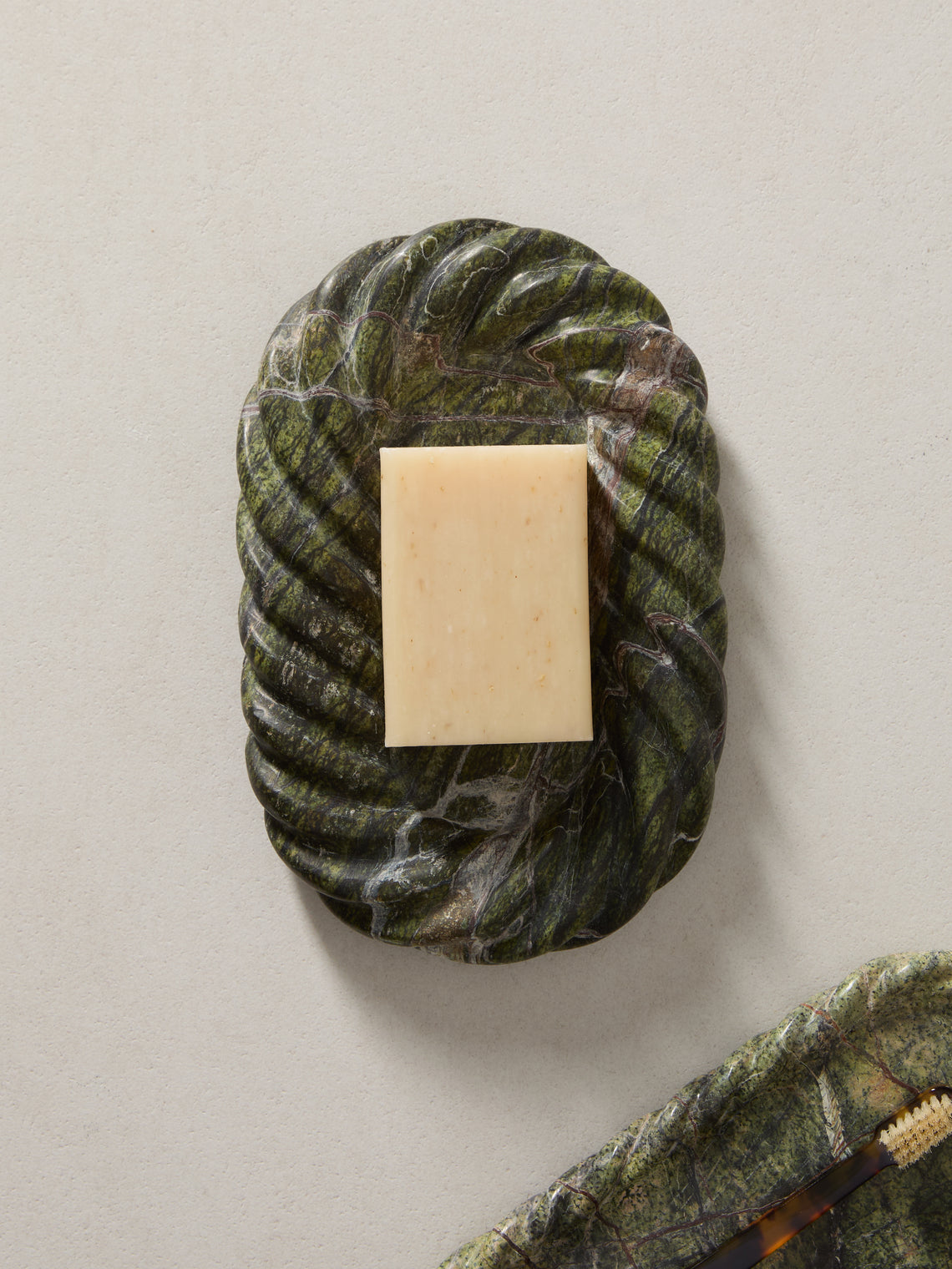 Anastasio Home - Hannah Catch Marble Dish - Green - ABASK