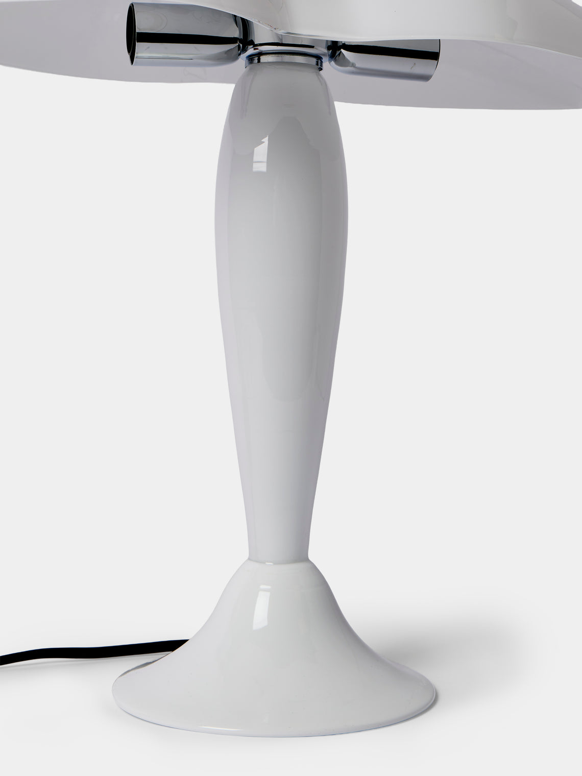 Carlo Moretti - Office Hand-Blown Murano Glass Table Lamp - White - ABASK