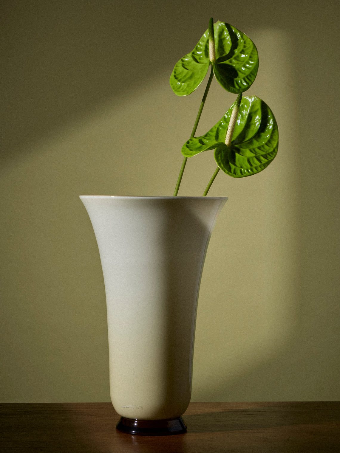 Venini - 1930 Anni Trenta Hand-Blown Murano Glass Vase (12in/31cm) - Yellow - ABASK