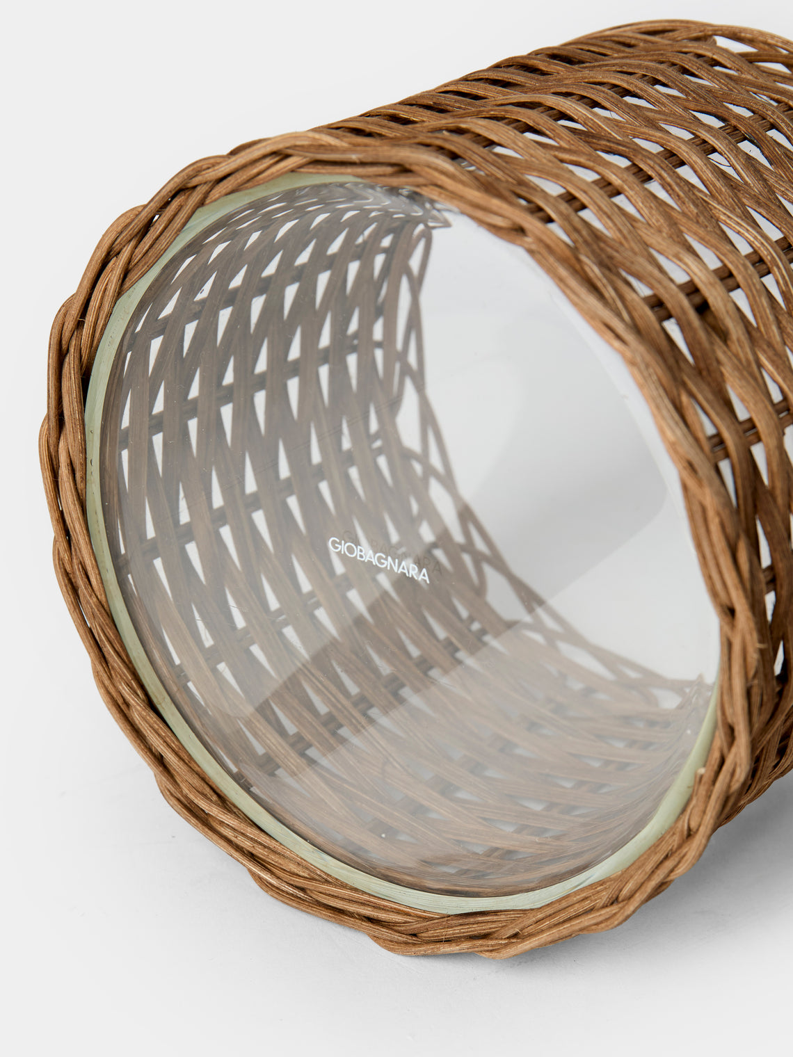 Pigment France - Wideville Rattan Small Candle Holder - Brown - ABASK