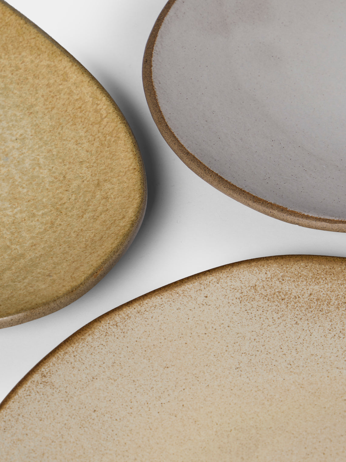 Hana Karim Studio - Hand-Built Stoneware Mixed Platters (Set of 3) - Multiple - ABASK