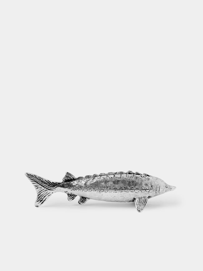 Antique and Vintage - Mid-Century Fish Silver-Plated Knife Rests (Set of 6) - Silver - ABASK - 