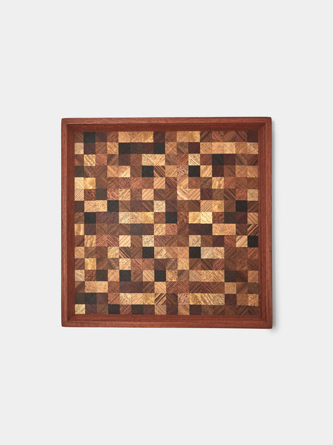 Mori Kougei - Poke Wood Square Tray (10.5in/26.5cm) - Multiple - ABASK - 