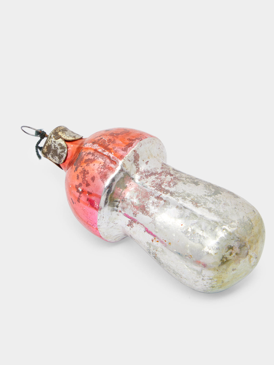 Antique and Vintage - 1950s Mushrooms Glass Small Tree Decorations (Set of 12) -  - ABASK