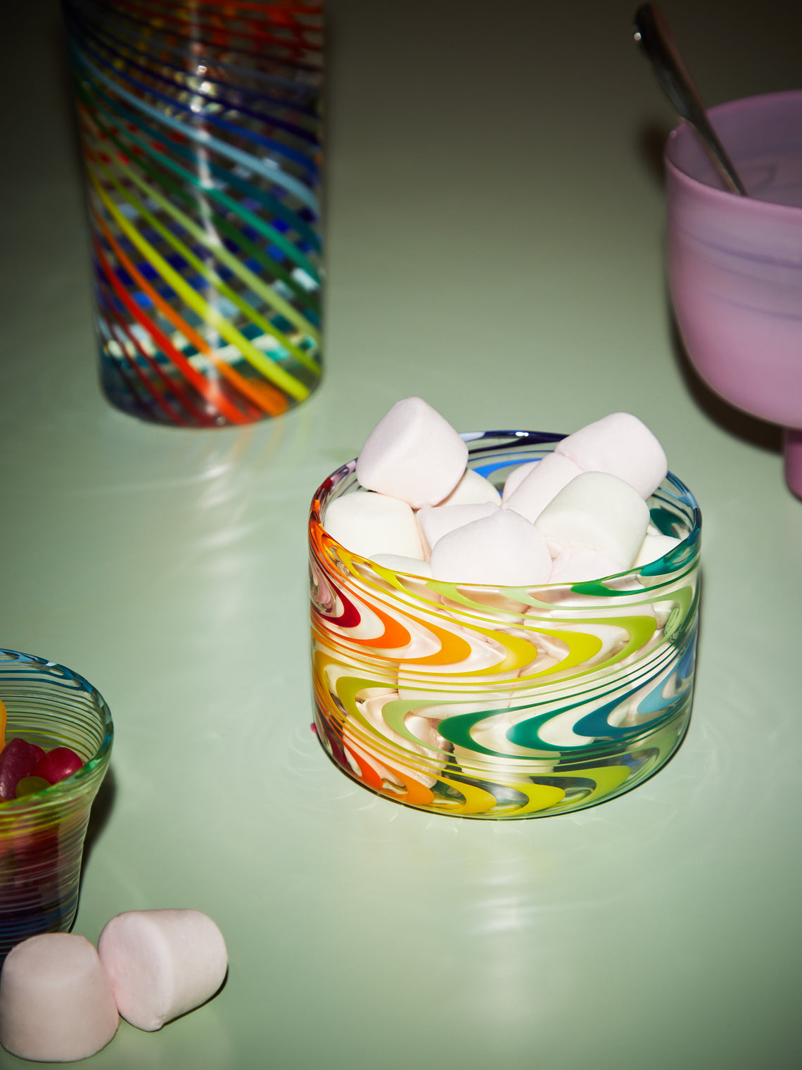 Pierrot Doremus - Hand-Blown Glass Wig Wag Bowls (Set of 4) - Multiple - ABASK