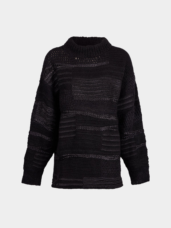 Heirlome - Vida Silk and Cashmere-Blend Sweater | Size: XS - Black - ABASK - 