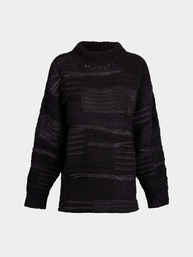 Heirlome - Vida Silk and Cashmere-Blend Sweater | Size: XS - Black - ABASK - 