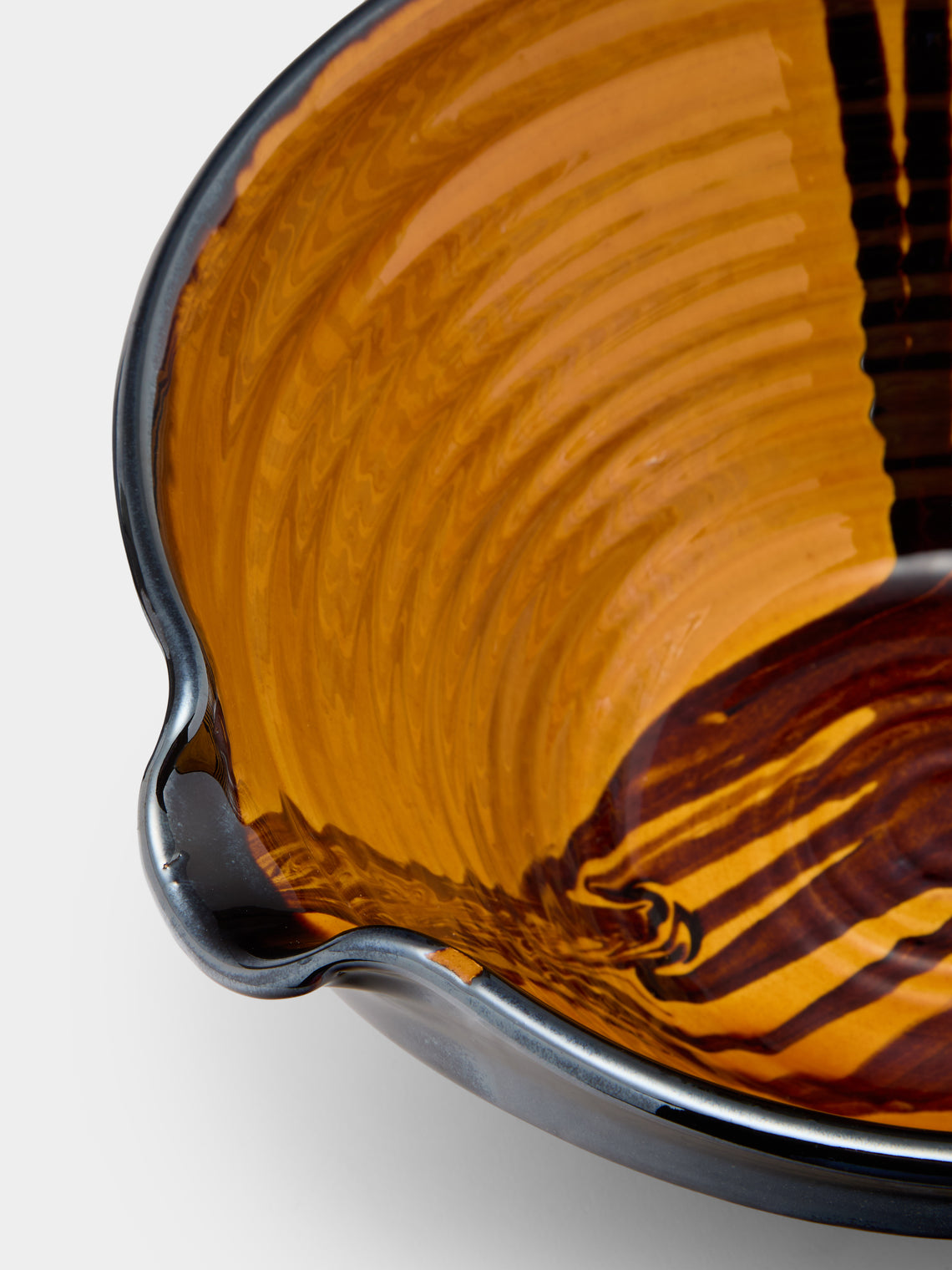 Poterie de Cliousclat - Hand-Marbled Slipware Mixing Bowl - Yellow - ABASK