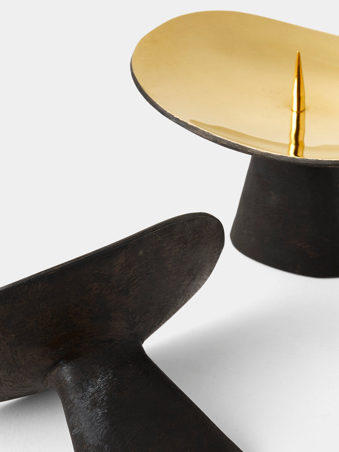 Carl Auböck - Brass Candle Holders (Set of 2) - Black - ABASK