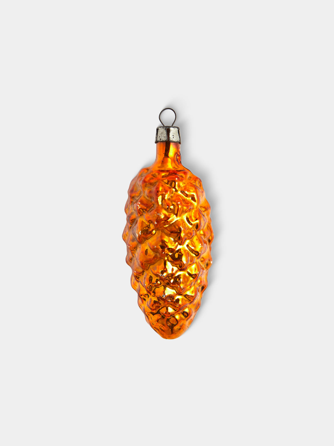 Antique and Vintage - Early-20th-Century Pinecones Glass Baubles (Set of 9) - Yellow - ABASK