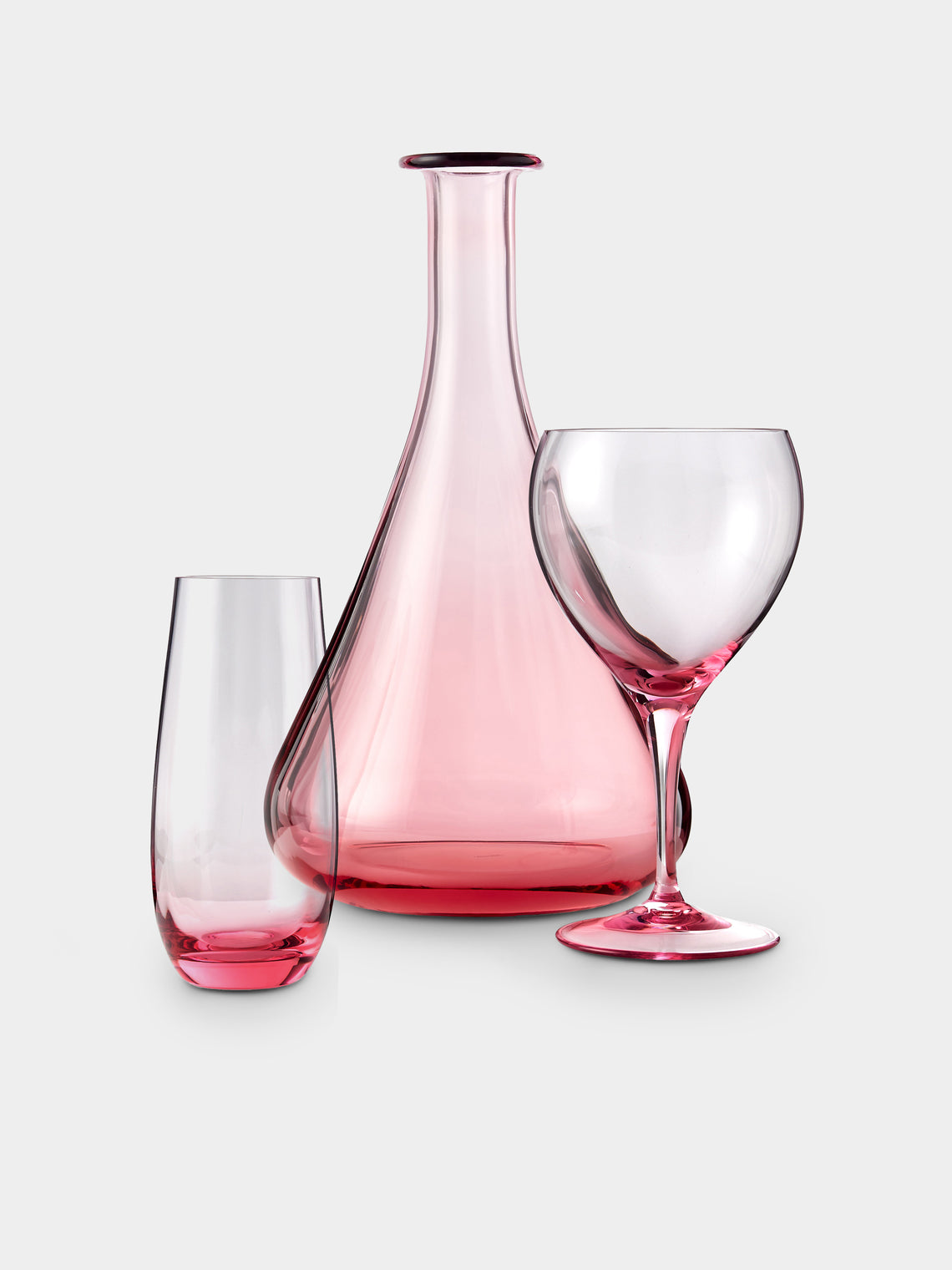 Moser - Optic Hand-Blown Crystal Collection - Pink - ABASK - 