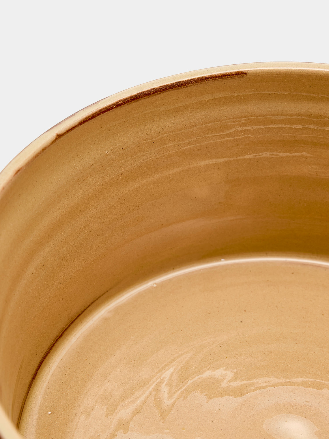 Poterie d’Évires - Flowers Hand-Painted Ceramic Round Pie Dish - Green - ABASK