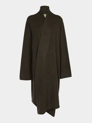 Frenckenberger - Cross Cashmere Long Cardigan - Dark brown - ABASK - 