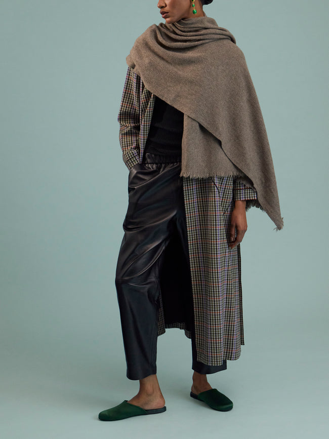 Norlha - Nomad Net Yak Scarf (75in/1.9m) - Gray - ABASK