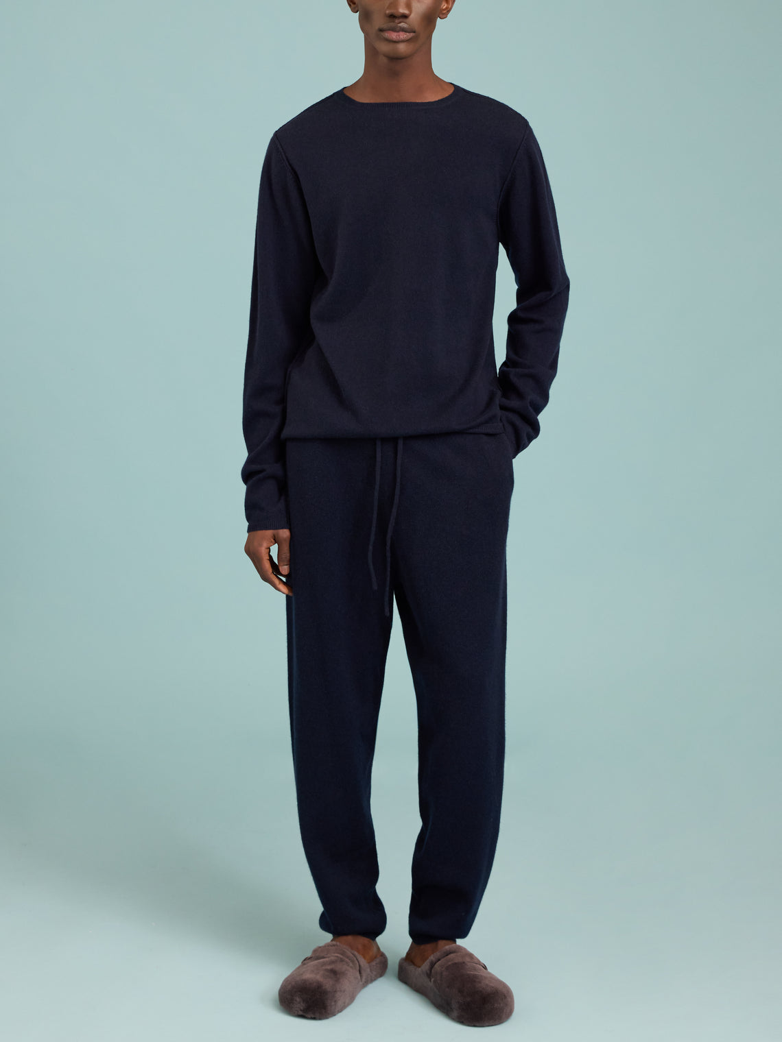Denis Colomb - Cashmere Sweatpants  | Size: M - Navy - ABASK