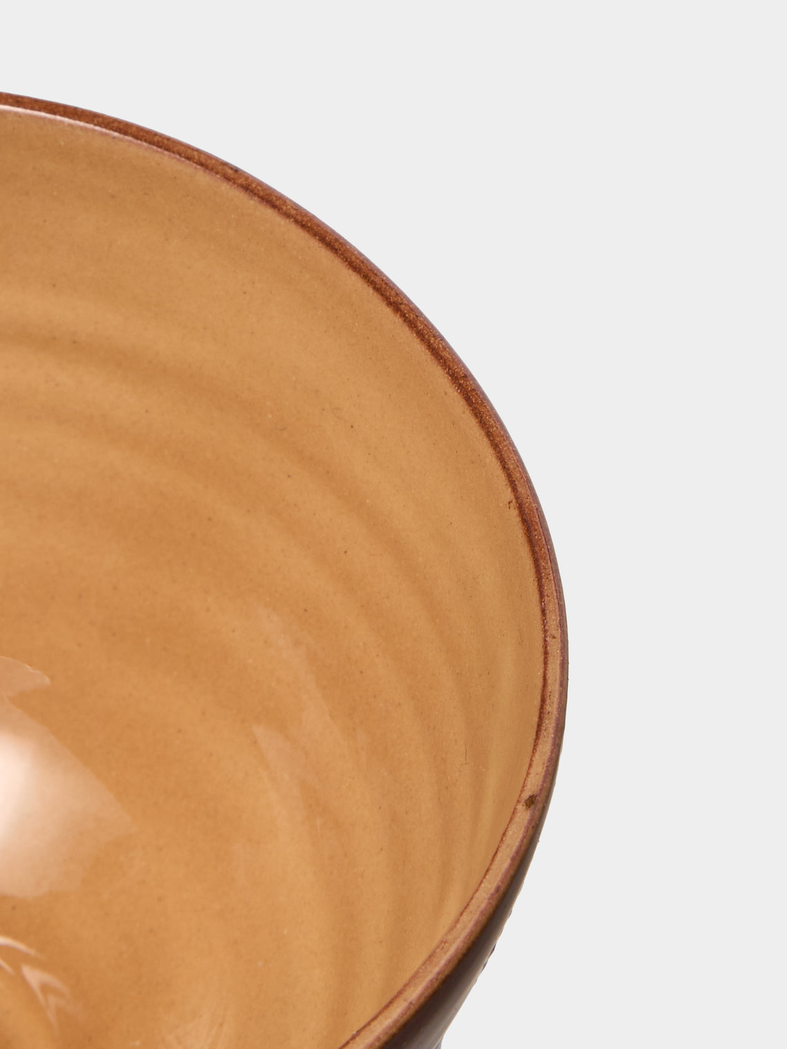 Poterie d’Évires - Flowers Hand-Painted Ceramic Bowls (Set of 3) - Dark brown - ABASK