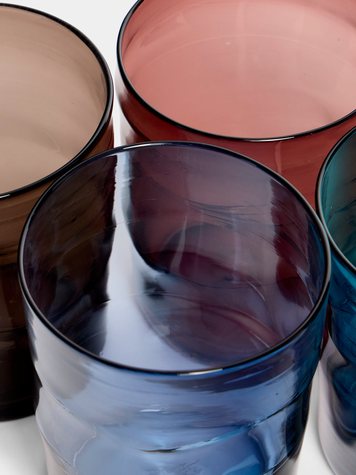 Michael Ruh Studio - Night Time Hand-Blown Glass Highballs (Set of 4) - Multiple - ABASK