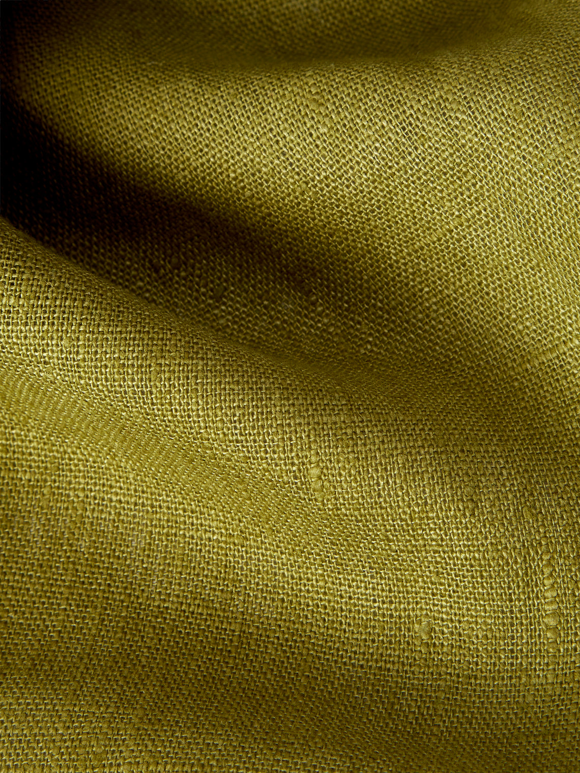 Volga Linen - Linen Round Tablecloth (110in/2.8m) - Green - ABASK