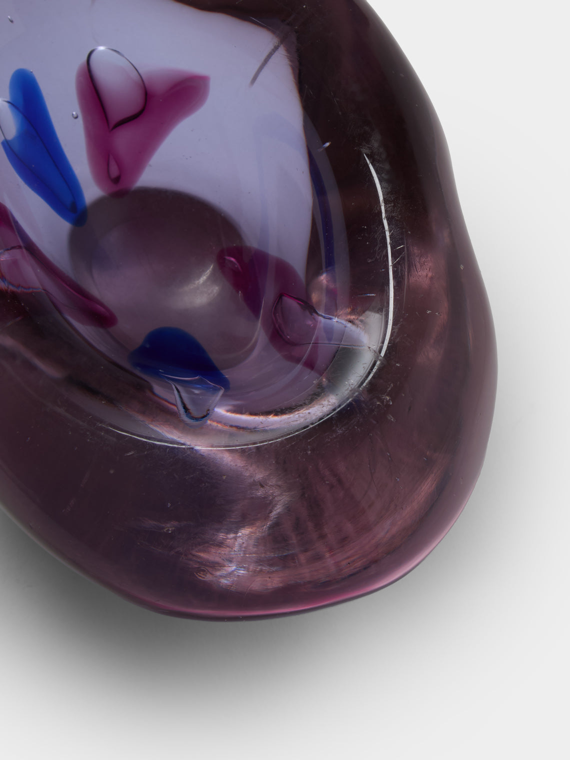 Antique and Vintage - 1960s Genoese Glass Bowl - Purple - ABASK