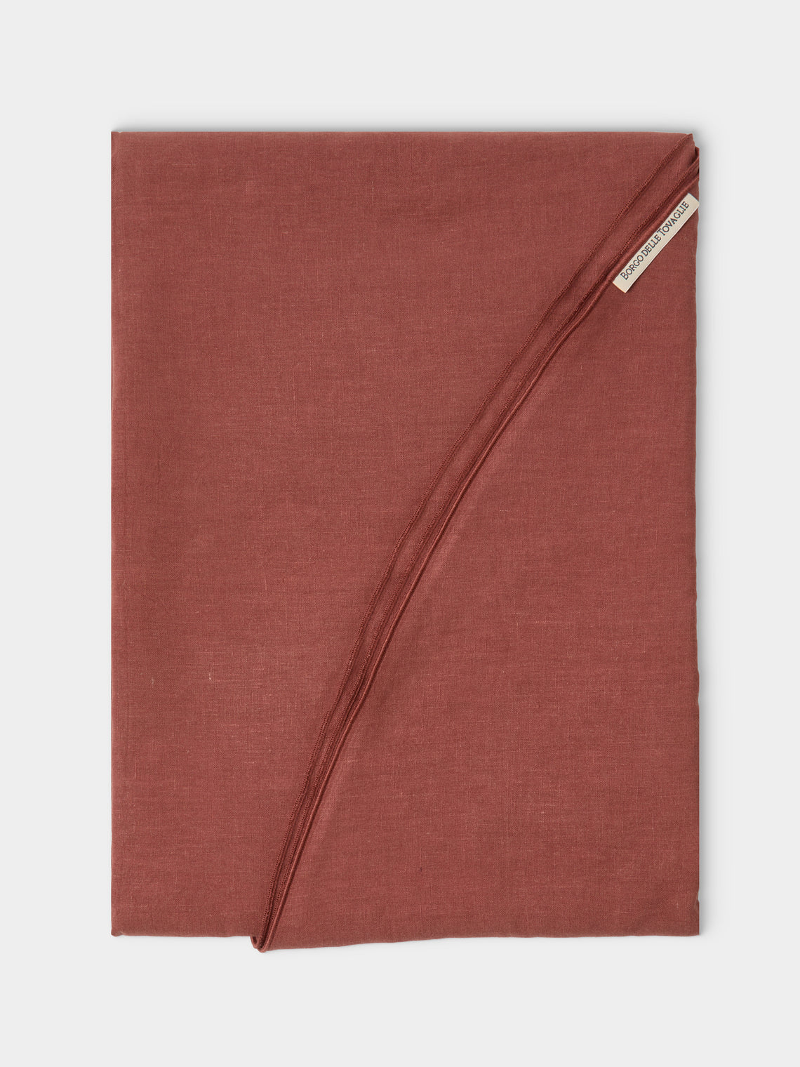 Borgo delle Tovaglie - Filo Linen Round Tablecloth (110in/2.8m) - Red - ABASK