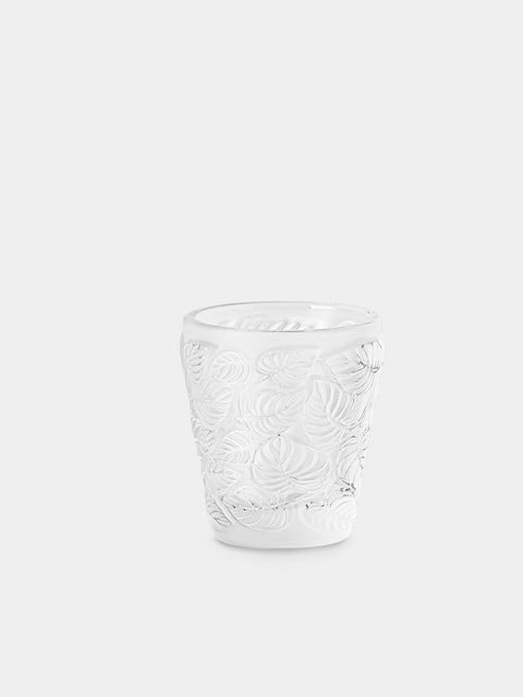 Lalique - Feuilles Crystal Votive - Clear - ABASK