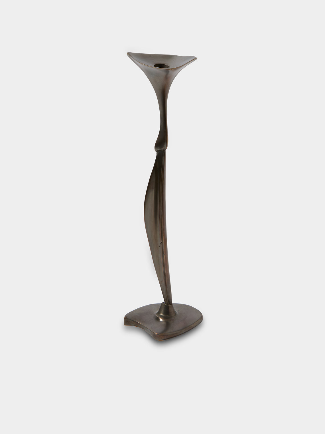 Shaha Raphael - Low Tide Fishbone Hand-Cast Brass Small Candelabra - Brown - ABASK