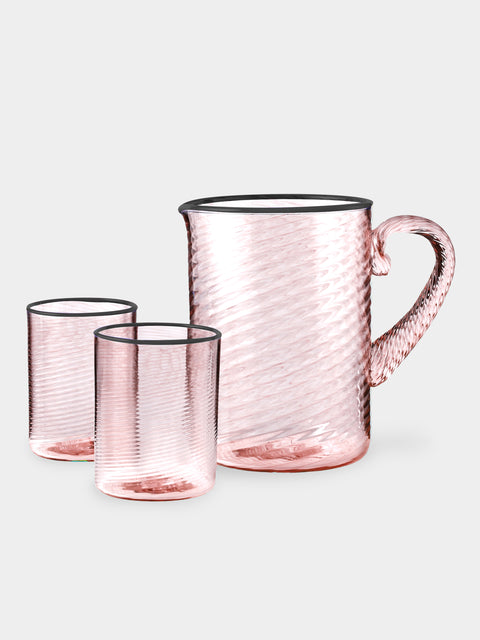 Giberto - Fizzy Hand-Blown Murano Collection - Pink - ABASK - 