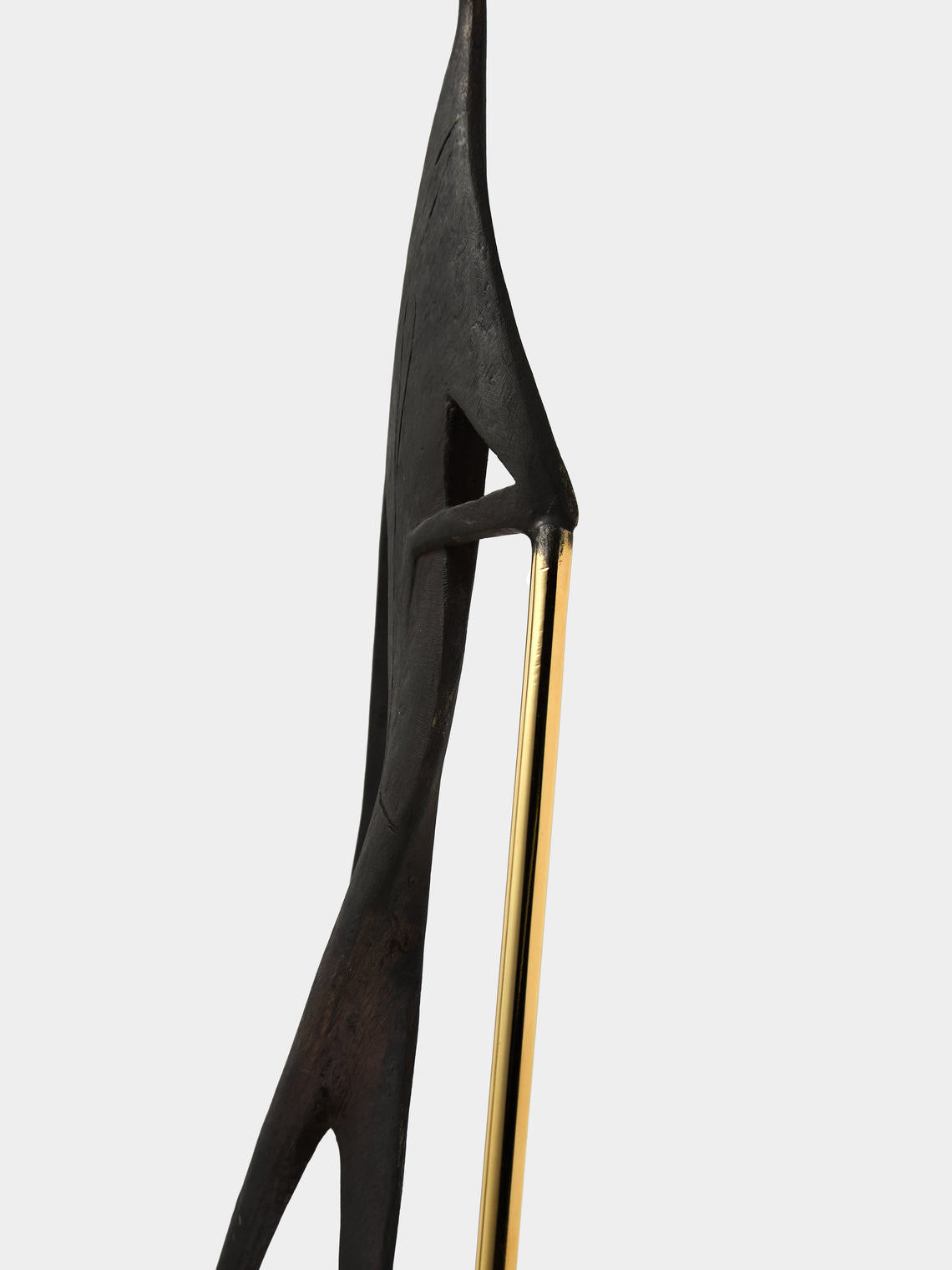 Carl Auböck - Man with Stick Brass Sculpture - Black - ABASK