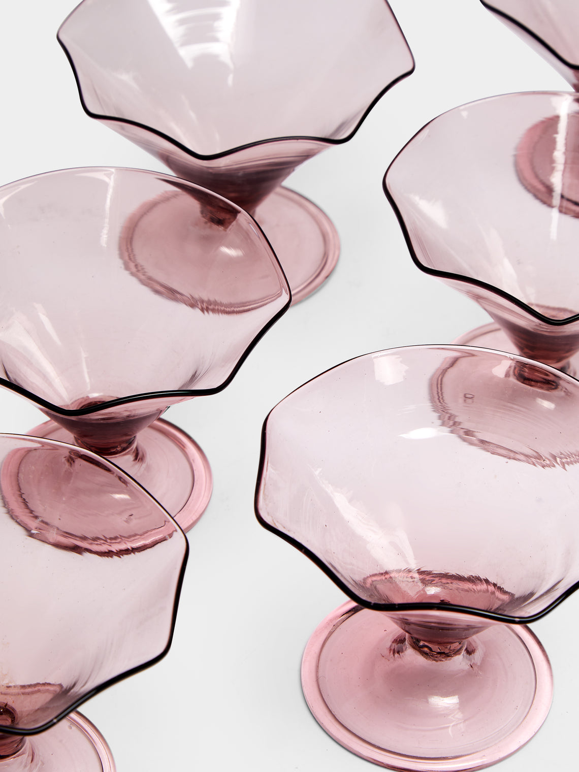 Antique and Vintage - 1920 Murano Glass Ice Cream Bowls (Set of 10) -  - ABASK