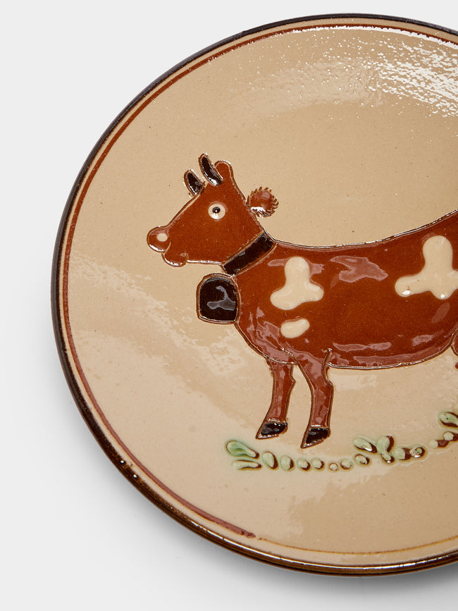 Poterie d’Évires - Animals Hand-Painted Ceramic Dessert Plates (Set of 6) -  - ABASK
