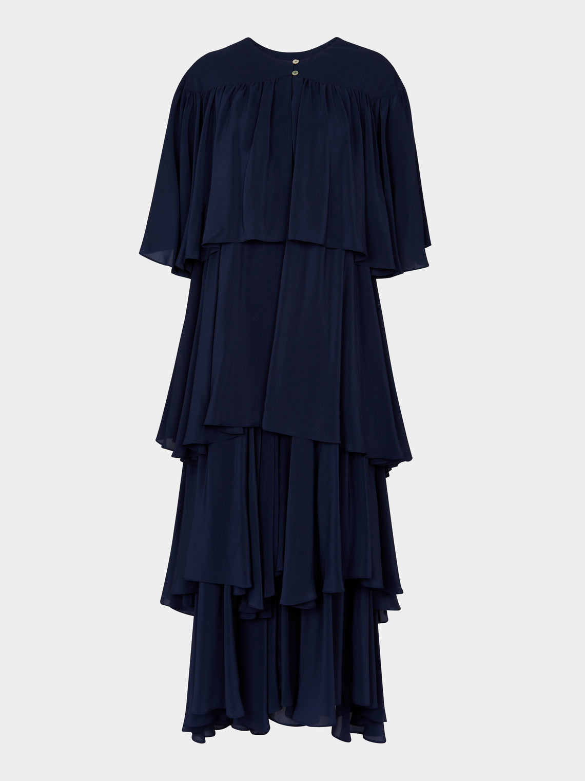 Les Vacances D'Irina - Formentera Silk Long Dress | One Size - Navy - ABASK - 