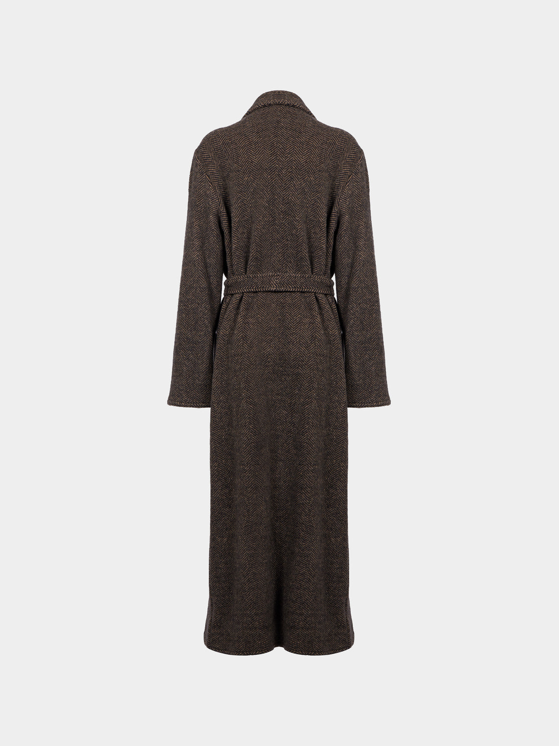 Dusan - Cashmere Long Robe | Size: S - Brown - ABASK
