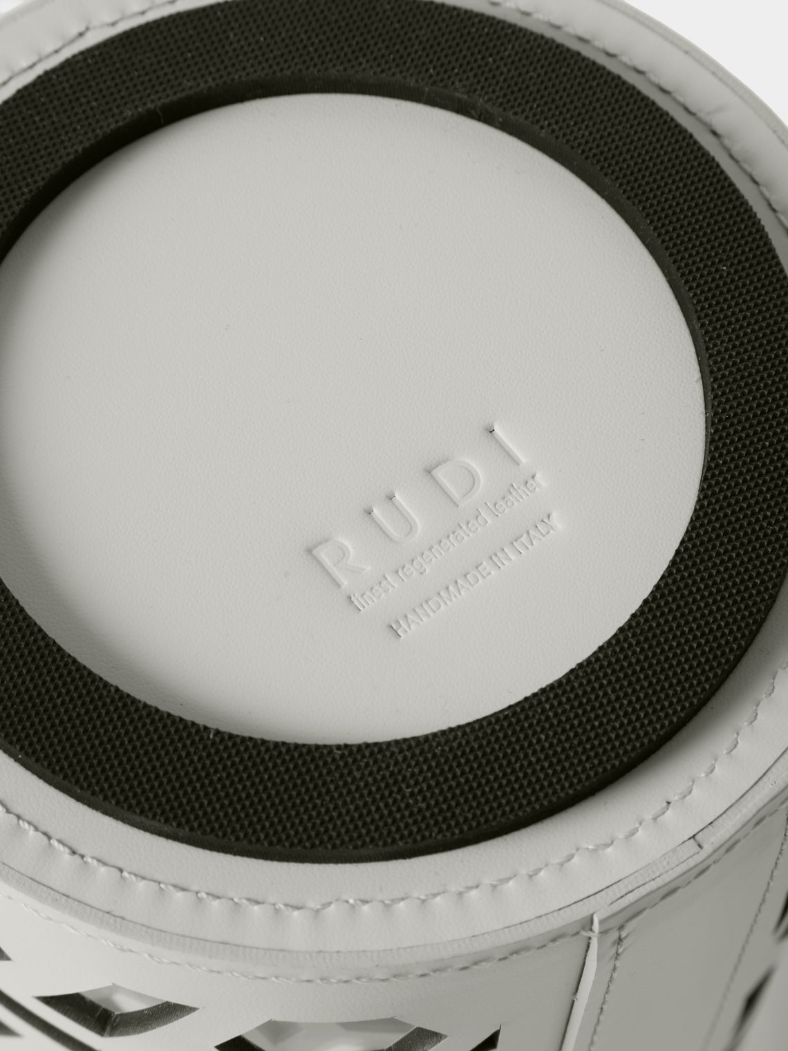 RUDI - Stelvio Leather Thermal Bottle Cooler - White - ABASK